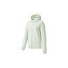 Lining Fitness Series Solid Color Logo Print Hooded Long Sleeve Sweatshirt Jacket Women Sweatshirt Light-Jade AWDS780-6