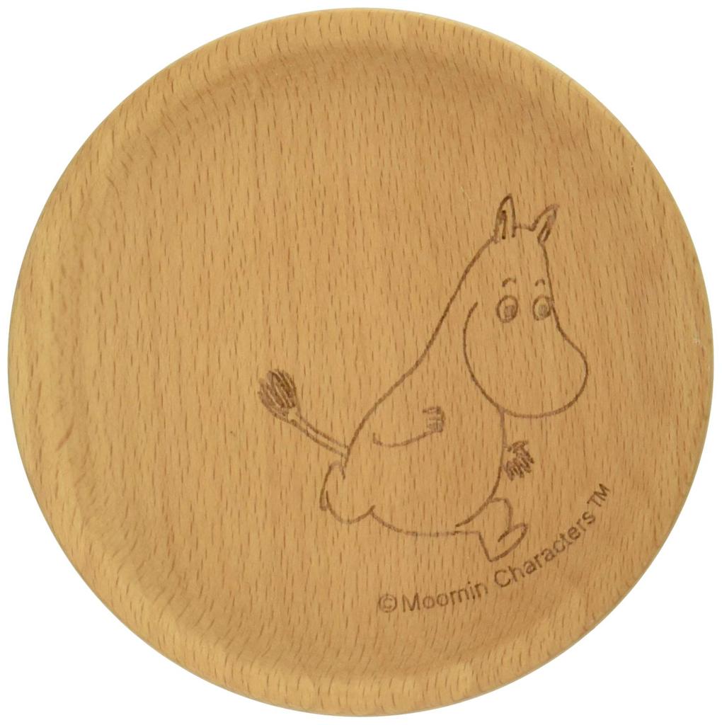 Yamaka Shoten MOOMIN Wooden Coaster, Moomin Design, Nordic Style, Mother's Day Gift, MM791-346