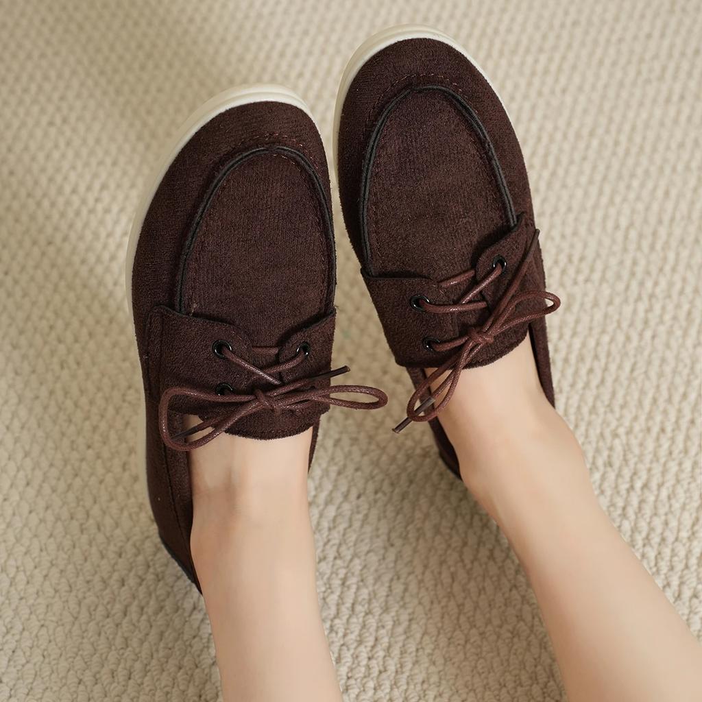 Fashion Womens Lace-up Casual Shoes Autumn Low-top Women's Walking Breathable Shoes Hot Selling Solid Color Large Size 43 Women's Shoes