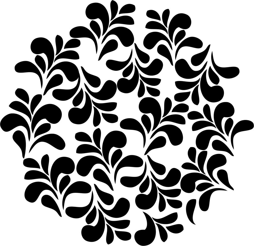 Printtoo Leaf Pattern Scarp-booking Круглый деревянный резиновый штамп Craft Textile-2