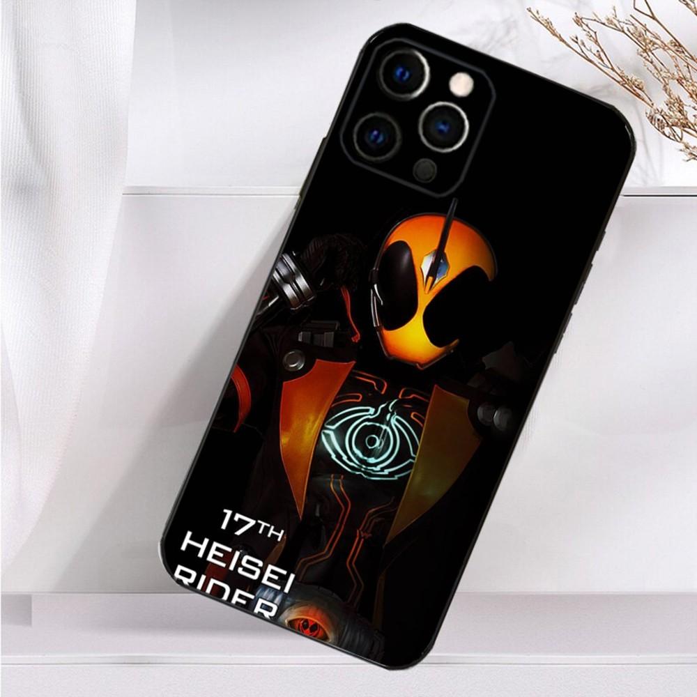 M-Masked R-Rider Kamen Rider Phone Case For iPhone 16,15,14,13,12,11 Plus,Pro Max,XS,X,XR,SE,Mini,8,7 Soft Silicone Black Cover