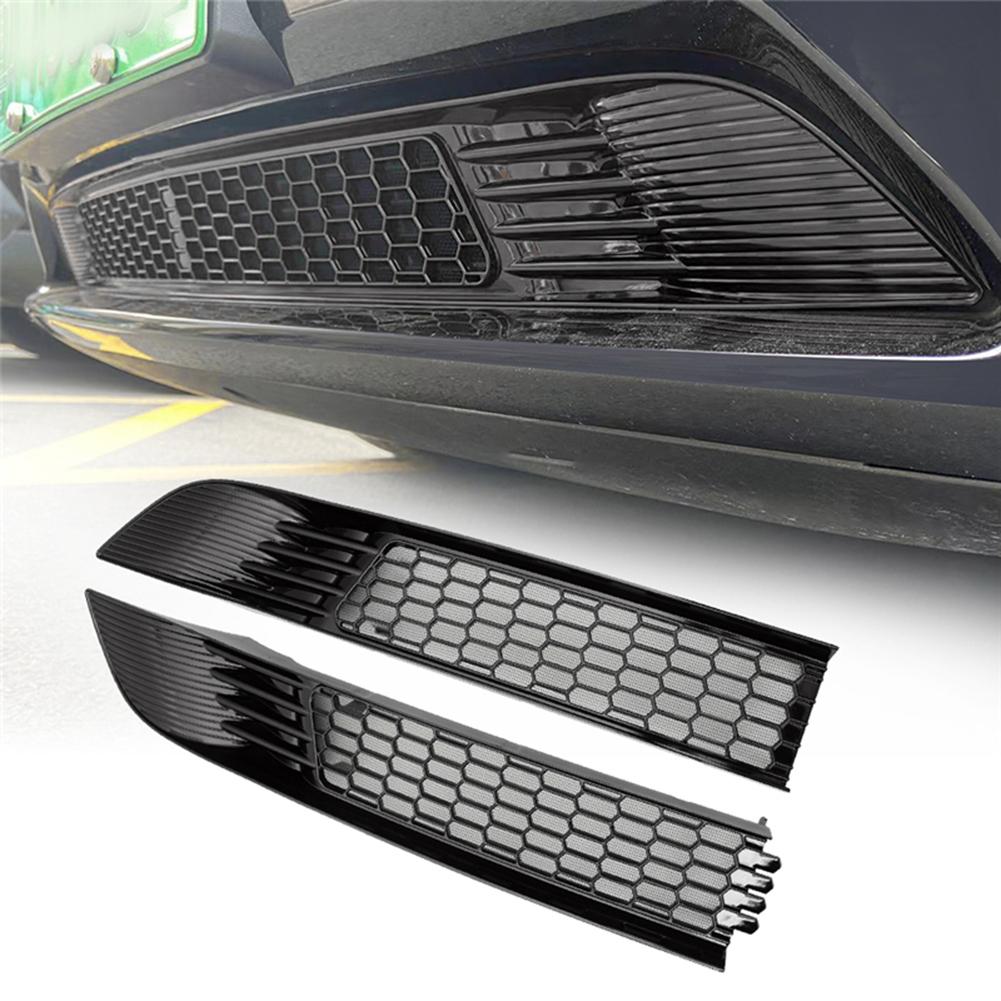 Car Front Mesh Grille Grid Guards Anti-Dust Front Air Inlet Vent Grille Protective Cover Compatible for Tesla Model Y