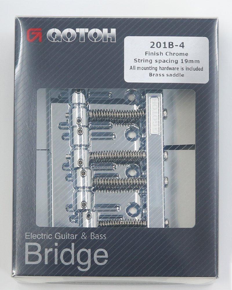 GOTOH Bass Хромированный мост, (П201Б-4С) 201Б-4С