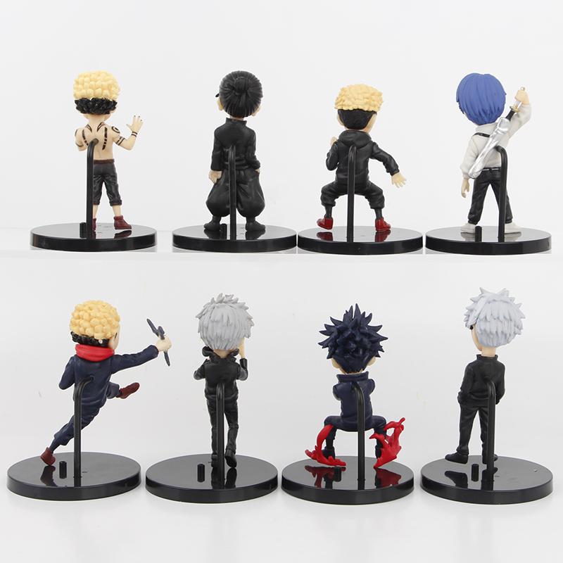 8pcs/set Anime Jujutsu Kaisen Characters Model Toys