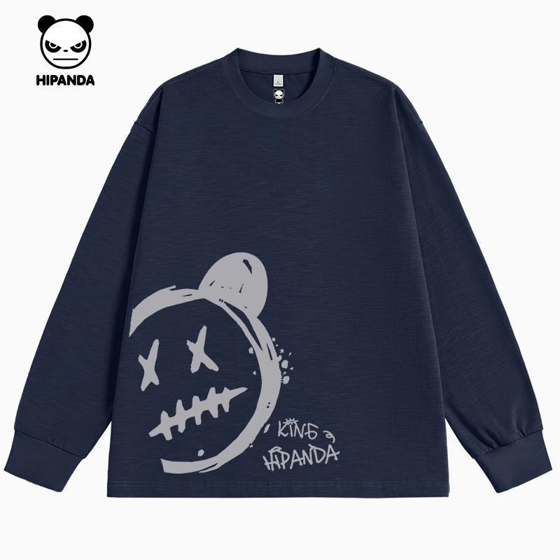 Hello Hipanda Panda Loose Bamboo Cotton T-Shirt