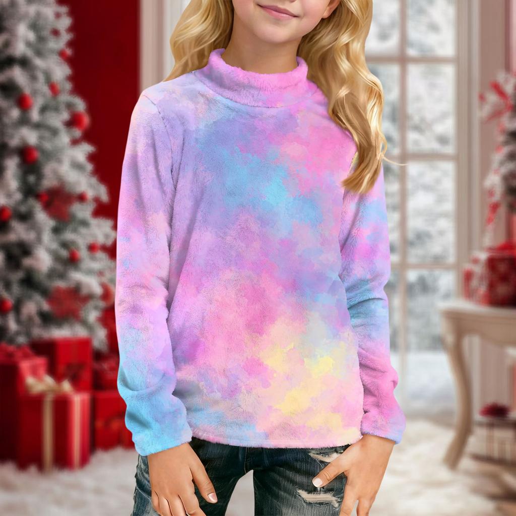 Детская повседневная футболка с длинным рукавом и принтом