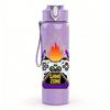 1PC Game Controller Fire Gaming Print 750ml Color Plastic Sports Water Bottle Leakproof Flip Straw Lid Suitable for Sports Office Home Use