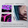 3Pcs Graffiti Art Night Scene Bedding Sets For All Sizes New 3D Printed Bed Cover Comforter Duvet Cover Pillowcase Bedroom Decoration