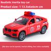 Детская инерционная полицейская машина игрушка для мальчика симуляция внедорожника ударопрочная модель пожарной машины подарок