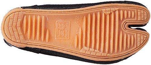 RIKIO Туфли Ninja Tabi с низким верхом и амортизацией! Черный Джикатаби (24,5 см Япония / 7,5 США Женщины / 6,5 США Мужчины)