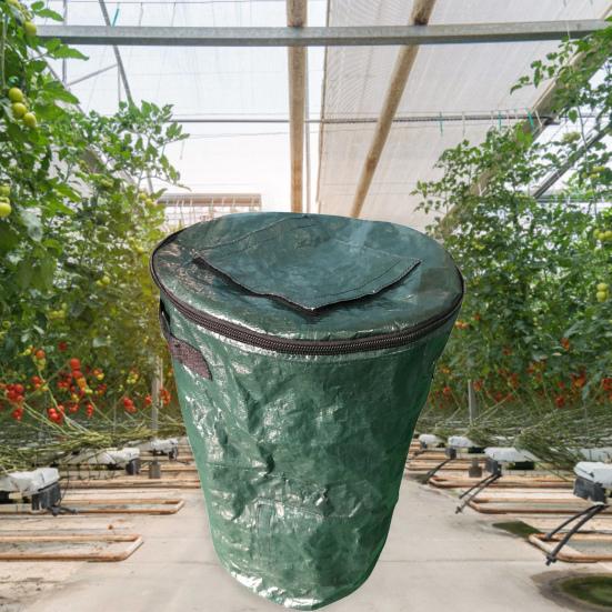 Garden Compost Bag Large Capacity Tear-Resistant Plastic Fertilizer Waste Sacks Speed Up Fermentation Easy Install Eco-Friendly Waterproof Yard