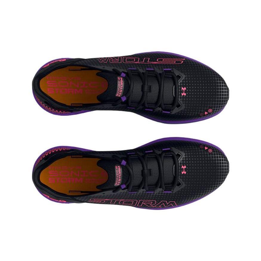 Under Armour UA HOVR Mega 2 Clone Черный Фиолетовый Розовый Мужские 3026548-001