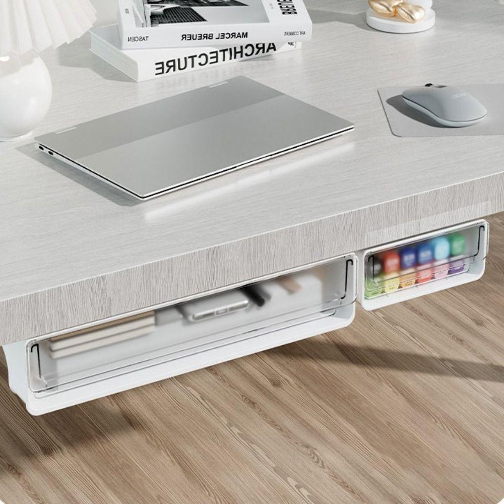 Hanging Undertable Drawer Invisible Storage Under Desk Drawer New Table Shelf Storage Box