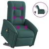 VidaXL Electric Massage Recliner Dark Green Fabric, Electric Massage Chair, Massage Chair, 3303290