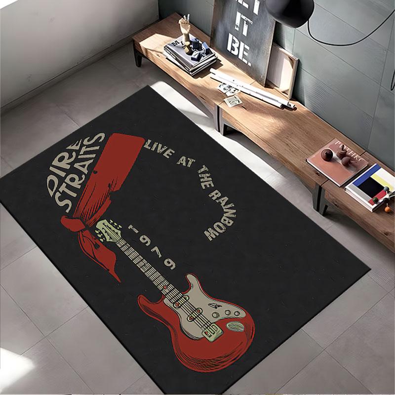 Dire Straits Graphic Carpet suitable as a non-slip mat for the living room or bedroom sofa