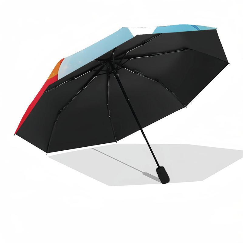 Rainbow Dash Automatic Opening Folding Umbrella 8 Bone Iron Frame,Suitable for Fans,Travel,Daily Use,and Gifts0135b