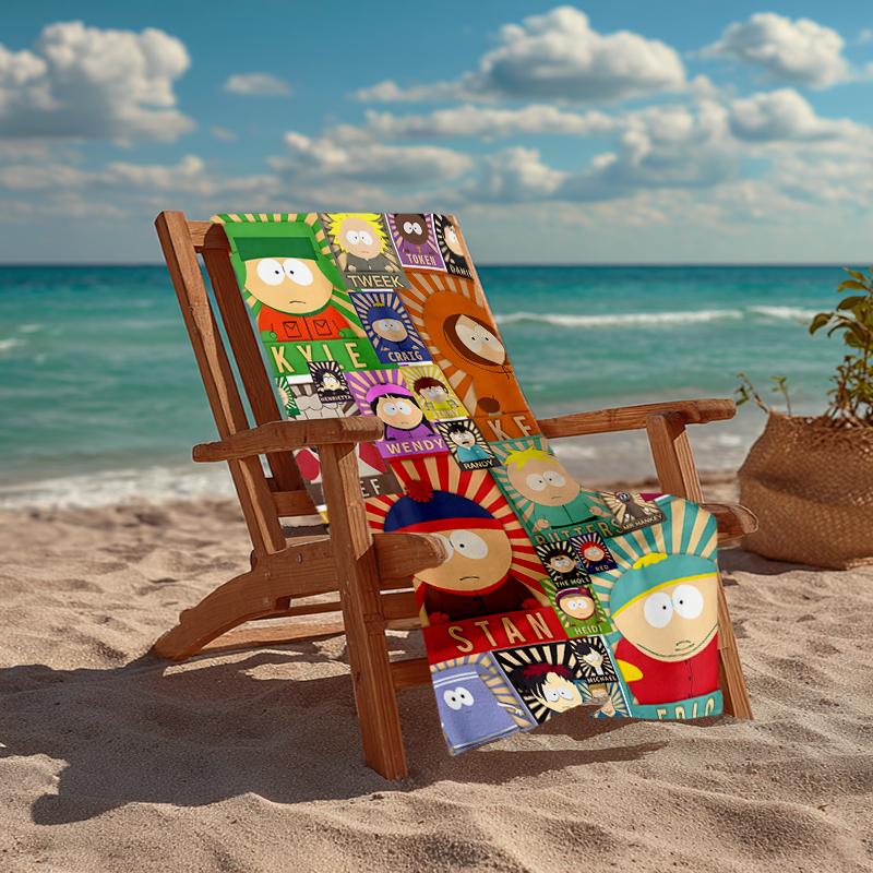 South Park Fashion Beach Towel: Ideal for Summer Adventures Soft, absorbent and quick drying suitable for swimming and bathing