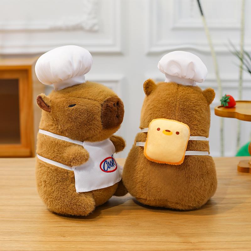 25 см Капибара Плюшевая Симуляция Капибары Аниме Пушистая Игрушка Растение Набитая Кукла Праздничные Аксессуары Декоративная Подушка для Детей