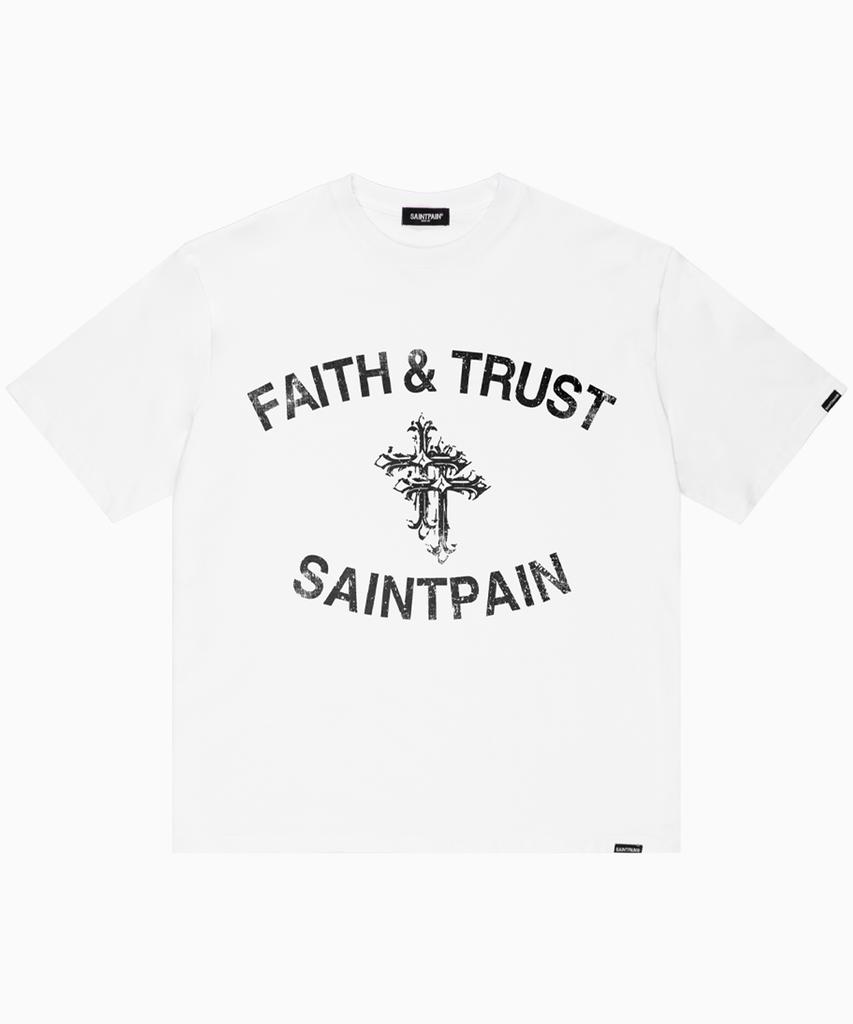 SAINTPAIN Sp Face & Trust Short Sleeve T-Shirt White