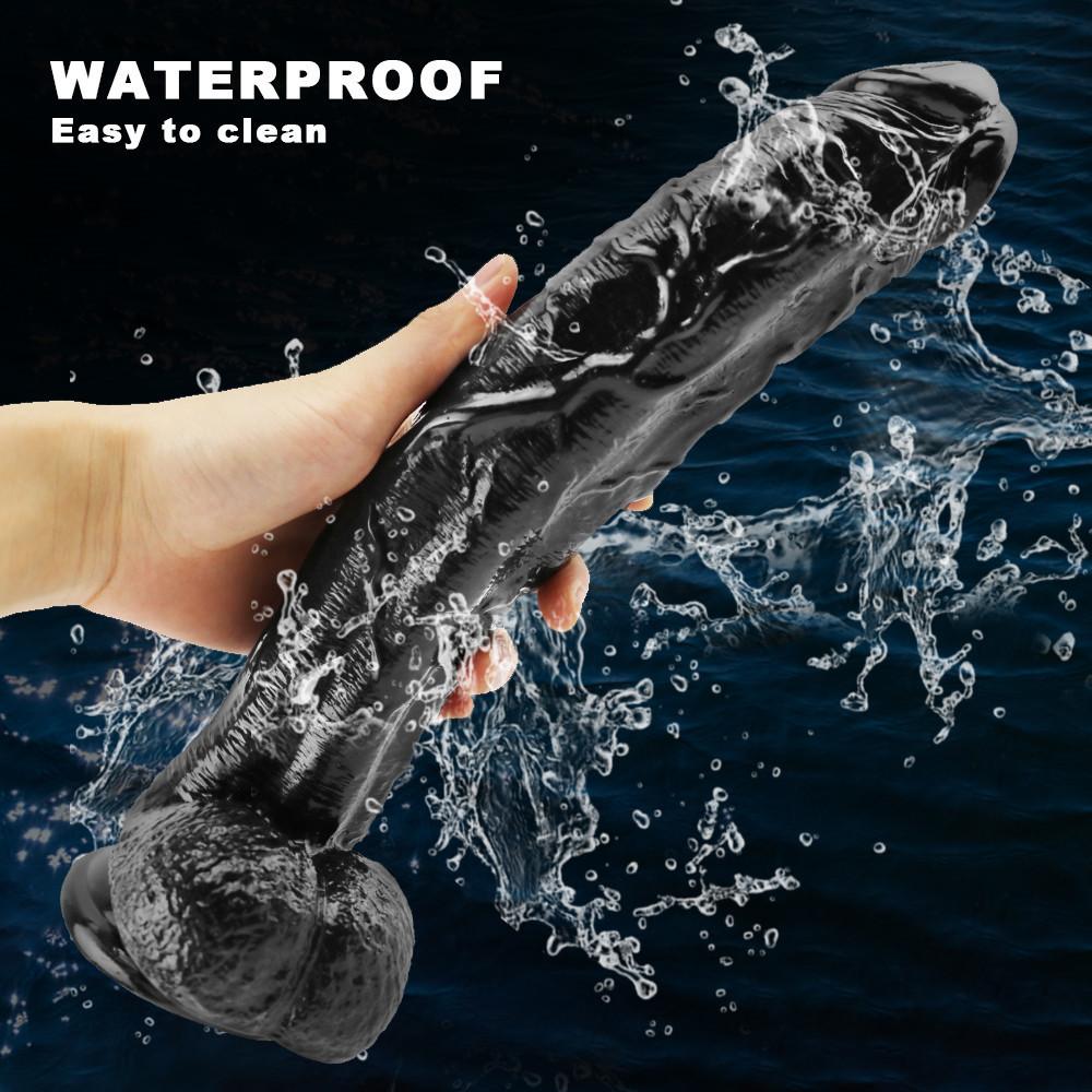 Черный огромный реалистичный фаллоимитатор с присоской, большой искусственный член, пенис, Анальная пробка для женщин, мужчин, геев-эротическая игрушка для секс-шопа для взрослых