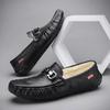 Мягкие кожаные слипоны для мужчин Мокасины Новинка Мужская повседневная обувь Тренд 2024 Законное Высокое качество Модные Удобные Обычные