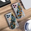 Механическое устройство черное Для IPhone 16 Pro Max 15 Pro 14 13 12 Mini 11 XS Max XR 7 8 Plu SE 2022 Закаленное стекло Чехол для телефона