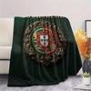Custom Name,Portugal Printed Flannel Blanket, soft throw for bedroom sofa, washable, Christmas present, great gift.