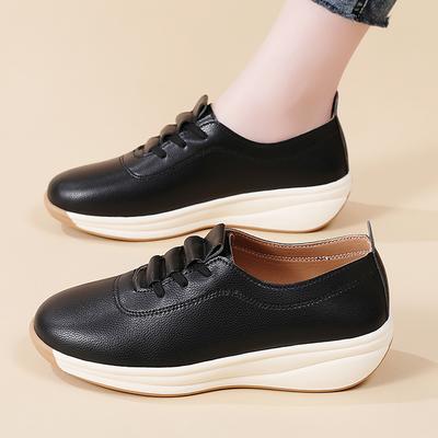 Женские оксфорды, осенне-зимняя кожаная черная офисная деловая обувь в британском стиле для студенток и девушек