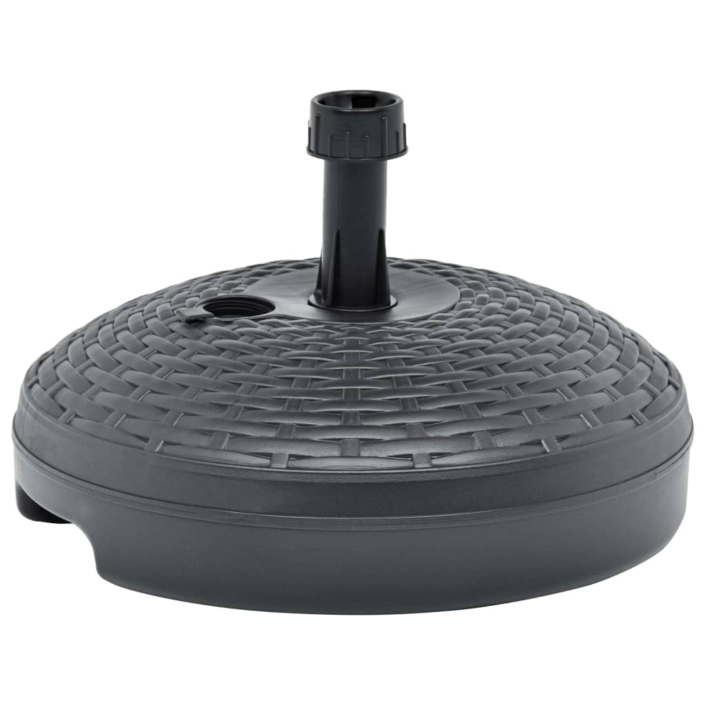 Sun Umbrella Base Sand Water 20 L Anthracite Plastic Rattan Look