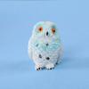 Mini Owl Statue Resin Hand Painted Owl Ornament Miniature Animal Figurine