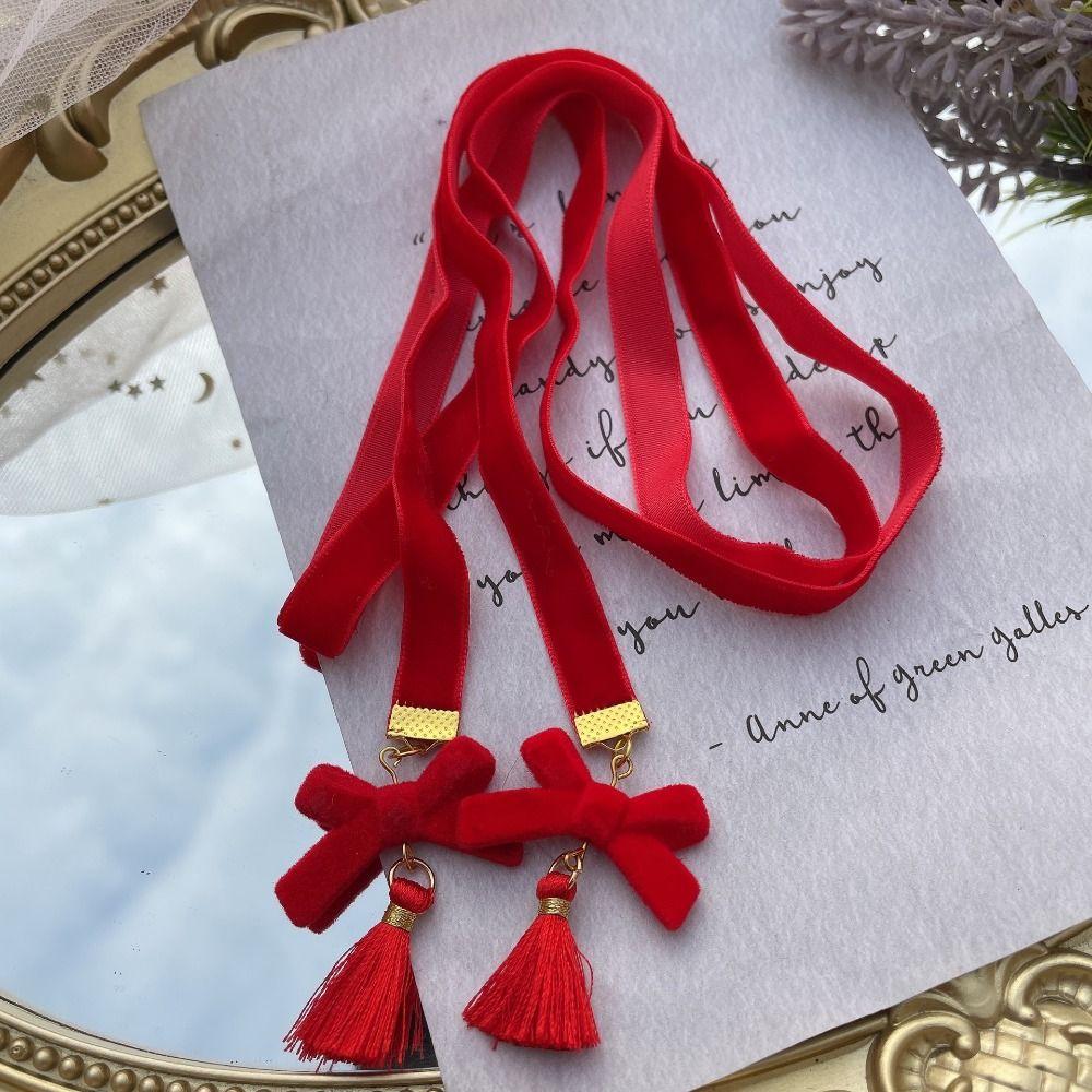 Ханьфу Головной убор Плетеный шнурок для волос Кисточка Девочка DIY Хвост Новогоднее украшение для волос