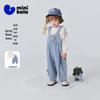 Minibala Комплект из мягкого денима с динозаврами для мальчиков-малышей