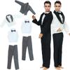 2 Sets Dolls Suits for 30cm for Ken Dolls Suit Black White Classic Girl Toys Birthday Gift(NO DOLL)