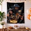 Lord Rings Vintage Tapestry Nordic Minimal Made for Studio Wall Bedroom Living Room Indoor Hand Painted Style Gift for Birthday