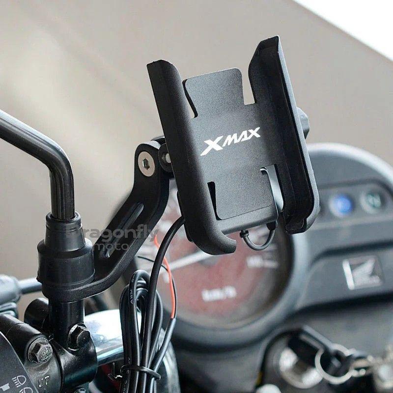 Для YAMAHA XMAX300 XMAX400 XMAX125 XMAX250 XMAX X-MAX 125 250 300 400 Мотоциклетный Держатель для Телефона на Руль GPS Стойка Кронштейн