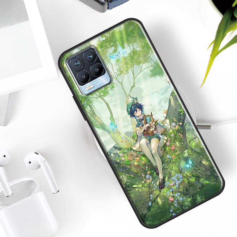 Anime Game Genshin Impact Case For Realme 15 11 12 13 14 Pro Plus C53 C55 C51 C25 C63 C61 C65 C67 C71 C75 GT6 GT7 Pro