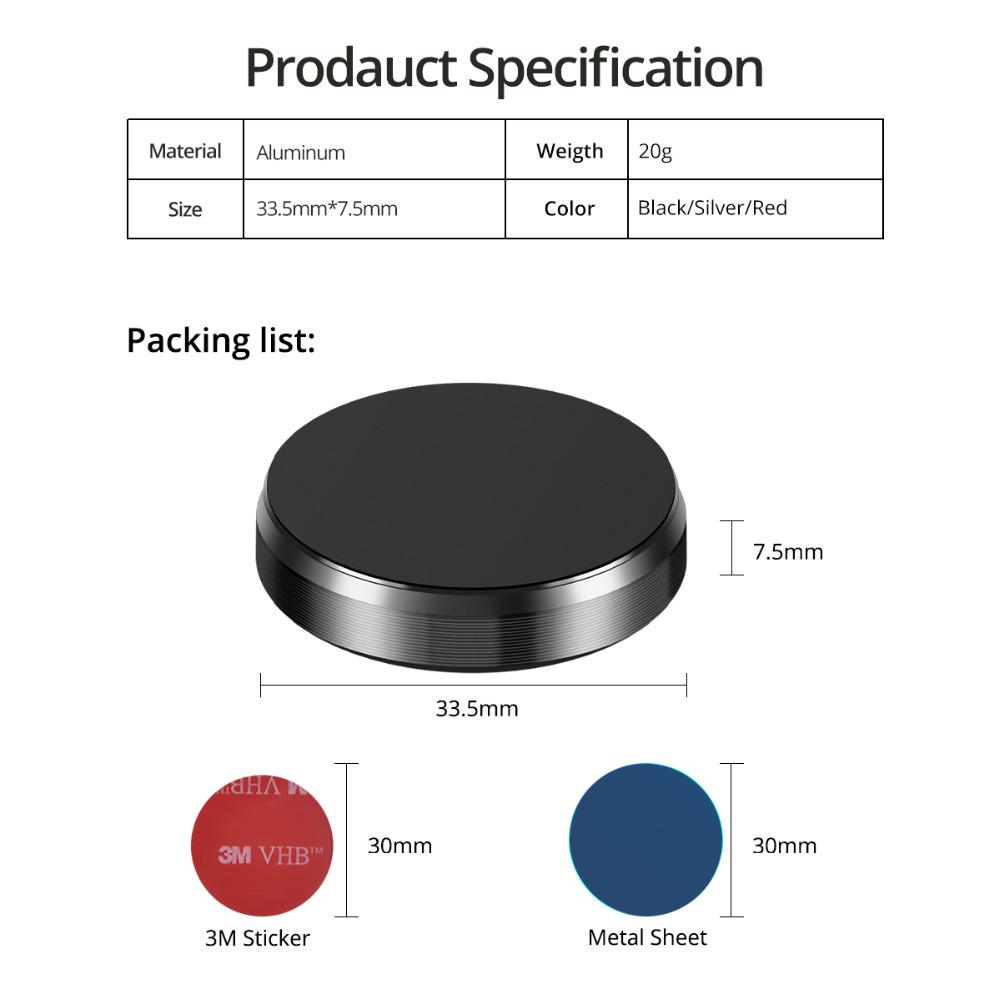 FONKEN Универсальный магнитный держатель для телефона. Настенный держатель с сильным магнитом. Автомобильная навигационная подставка.