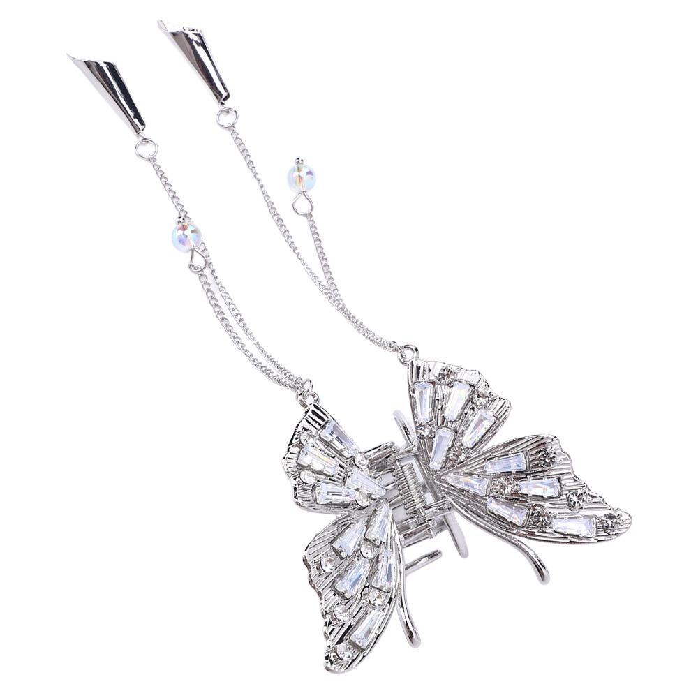 Elegant Rhinestone Hair Claw Clip Alloy Butterfly Hair Claw Clip Women Hair Accessories