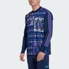 Adidas Футболка мужская с круглым вырезом и длинным рукавом с логотипом сборной Аргентины, синяя HF3957
