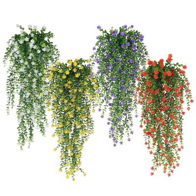 1/2/3 шт. Искусственные подвесные растения Искусственное подвесное растение Искусственный лист эвкалипта Зелень Лиана Наружные УФ-стойкие Пластиковые растения