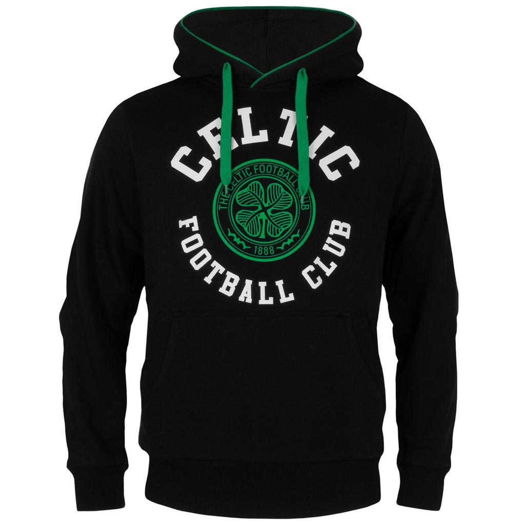 Celtic FC Mens Crest Fleece Hoodie