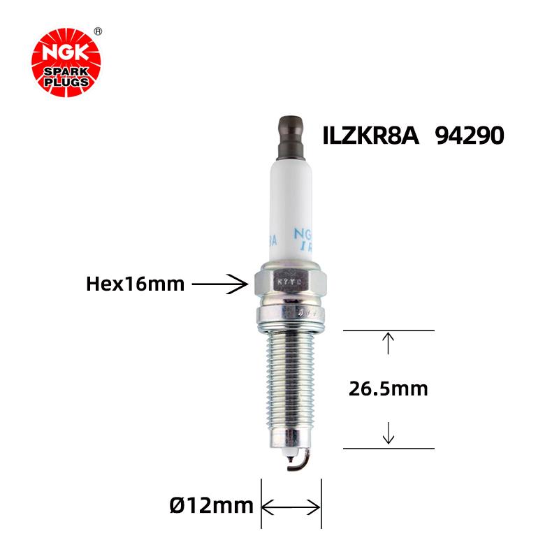 Иридиевая платиновая свеча зажигания ILZKR8A 94290 Подходит для Magten Passat Cayenne Camry oe 101905622A