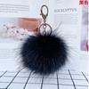Искусственный меховой мяч из искусственного меха, украшения для сумок, брелок, полиэстер, украшения, держатели для ключей, креативные подарочные аксессуары