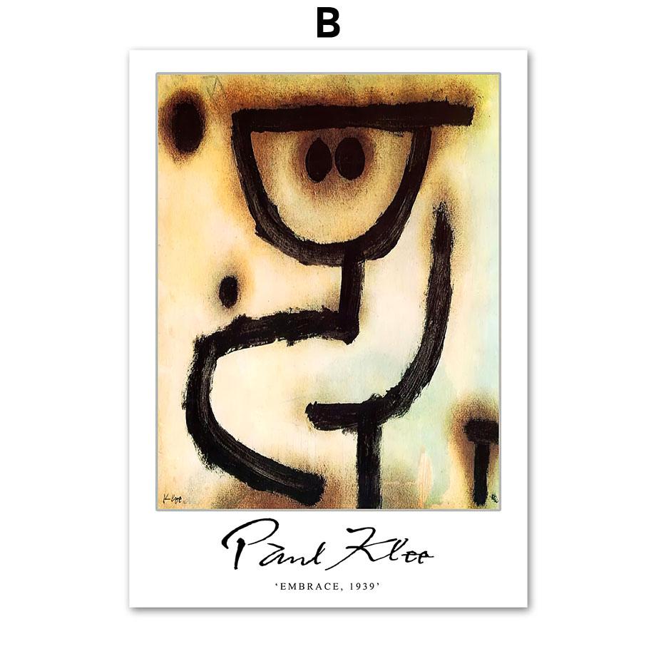 Сюрреализм Аннотация Пауль Клее Цветочный настенный художественный принт Холст Картина Винтаж плакат на скандинавскую тему настенные панно для декора гостиной