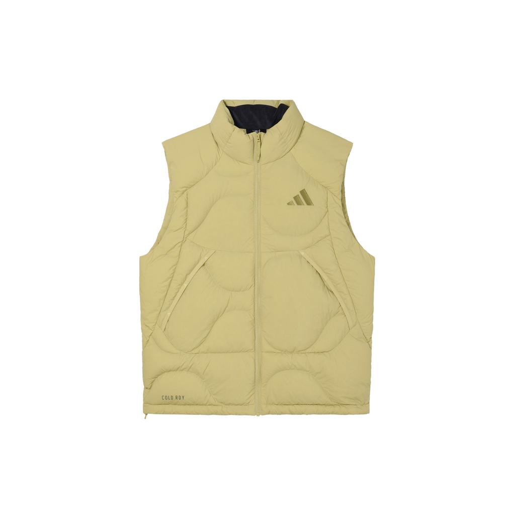 New Adidas Down Vest Men's Sand Brown JG5938