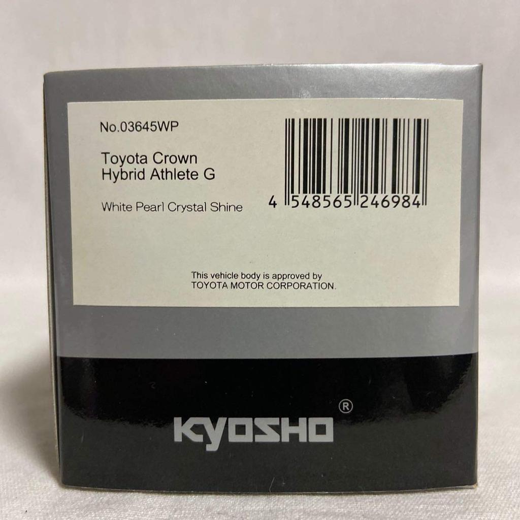 Kyosho масштаб Toyota Crown Hybrid Athlete G Белый перламутровый кристалл 210 серия Миниатюрная модель автомобиля 1/43