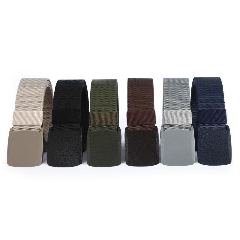 Men S Tactical Belt Nylon Webbing Buckle Simple Sports Belt