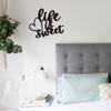 1 шт. «Жизнь прекрасна» металлическое настенное искусство очаровательный настенный декор для гостиной, спальни, офиса и столовой стильное украшение вестибюля