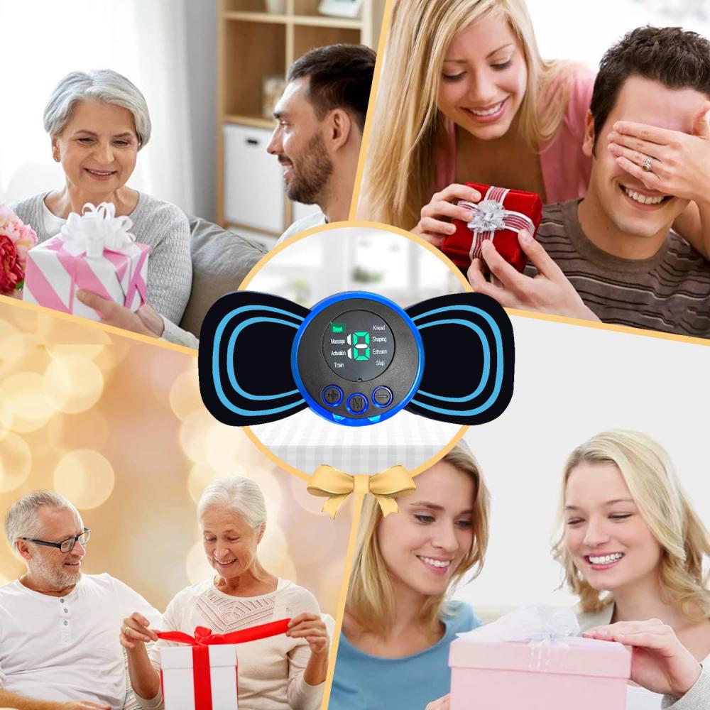 Массажер для шеи с пультом дистанционного управления 8 режимов перезаряжаемый низкочастотный импульсный портативный массажер для расслабления мышц снятие боли