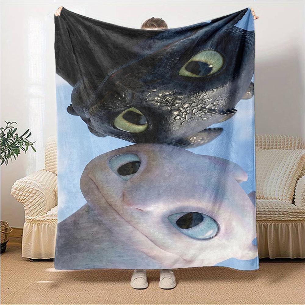 Dragon Human Connection Blanket Soft Throw Blanket For Home Bedroom Bed Sofa Travel Office Solid Christmas Blanket